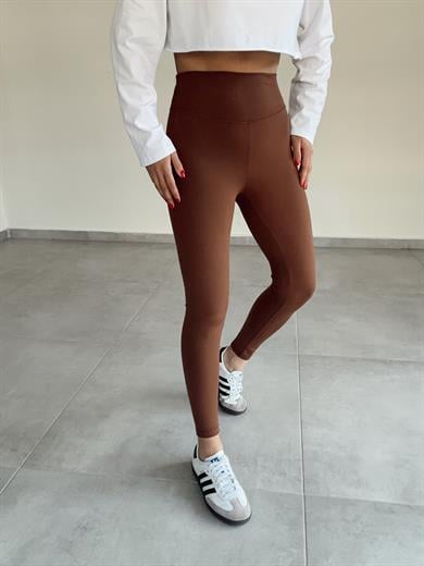 Beliza Kahve Oys Yüksek Bel Tayt