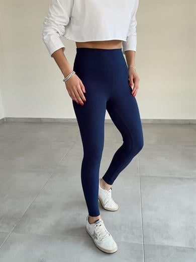 Beliza Lacivert Oys Yüksek Bel Tayt