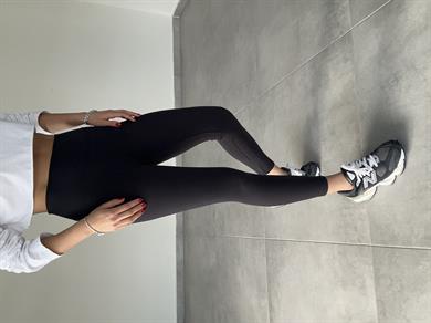 Beliza Siyah Oys Yüksek Bel Tayt