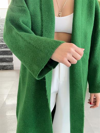 Benetton Uzun Salaş Maxi Triko Hırka