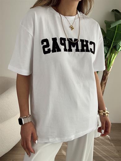 Beyaz Chmpas Tshirt