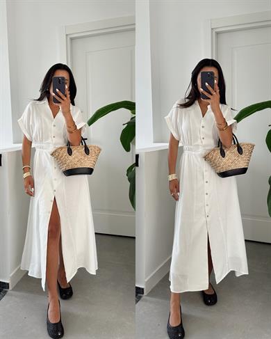 Beyaz Gömlek Elbise