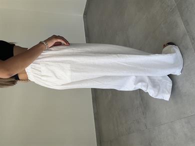 Beyaz Keten Pantolon