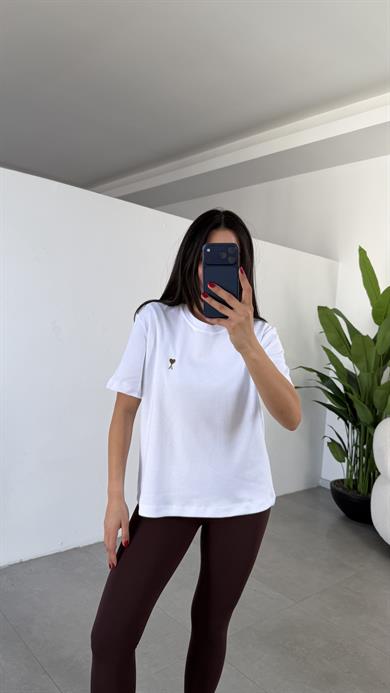 Beyaz Kısa Kol Tişört