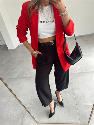 Beyaz Önü Yazılı Tişört