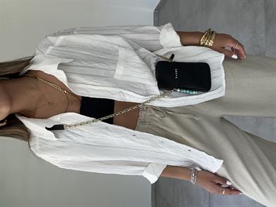 Beyaz Oversize Gömlek