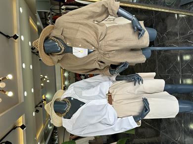 Beyaz Oversize Gömlek