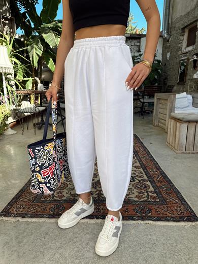 Beyaz Şalvar Eşofman