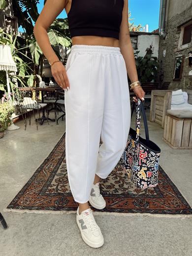 Beyaz Şalvar Eşofman