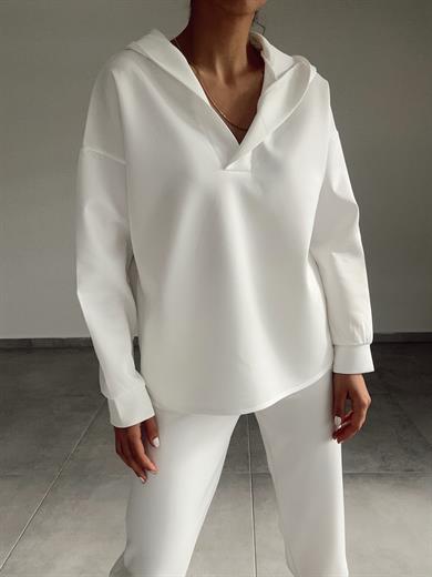 Beyaz Scuba Sweatshirt