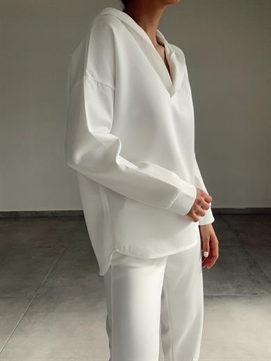 Beyaz Scuba Sweatshirt