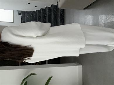 Beyaz Sakallı Kısa Triko Hırka