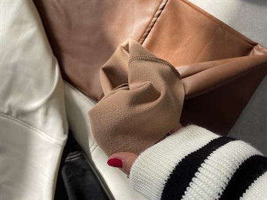 Bol Paça Kahve Deri Pantolon