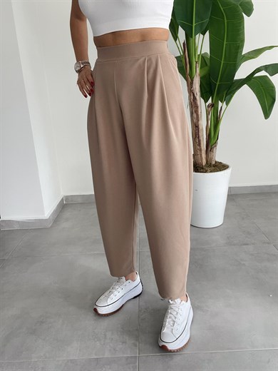 Bombeli Camel Pantolon