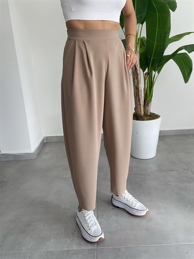 Bombeli Camel Pantolon