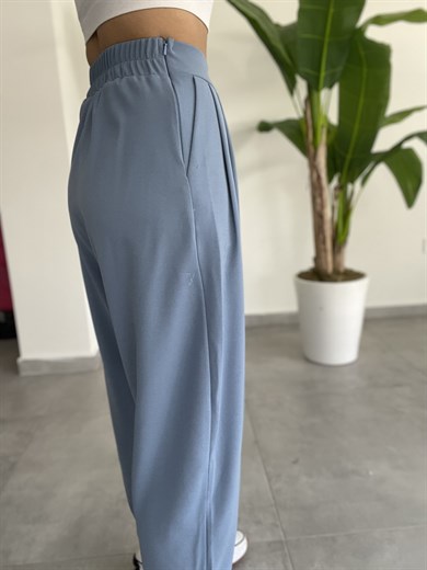 Bombeli Mavi Pantolon