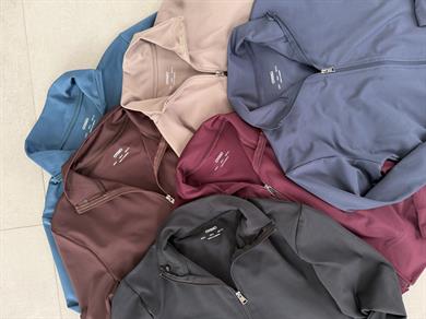 Bordo Oys Fermuarlı Taytlı Takım