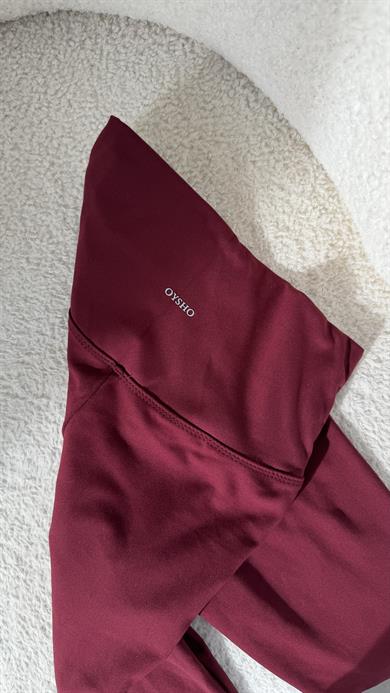 Bordo Oys Toparlayıcı Tayt