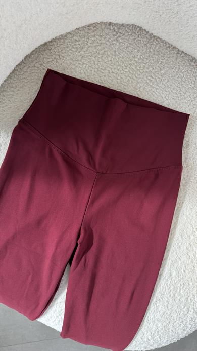 Bordo Oys Toparlayıcı Tayt