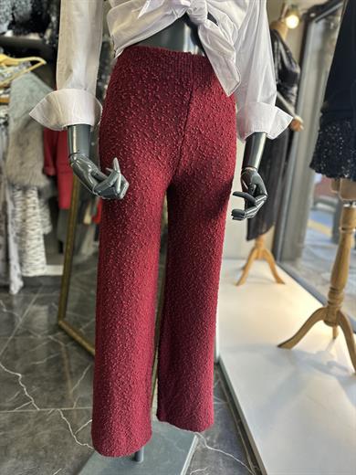 Bordo Triko Bol Paça Pantolon