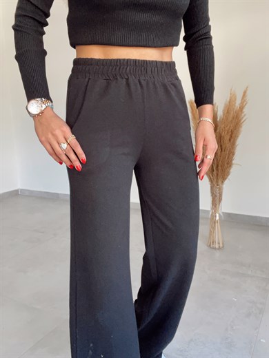 Boru Paça Siyah Eşofman