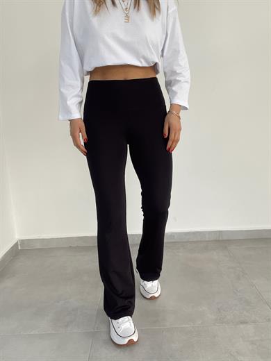 Boru Paça Siyah Fit  Tayt