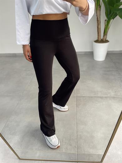 Boru Paça Siyah Fit  Tayt