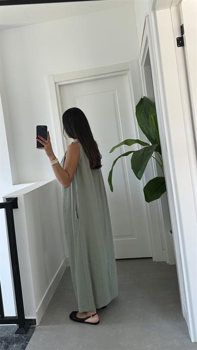 Çağlai Omuzdan Bağlamalı Elbise