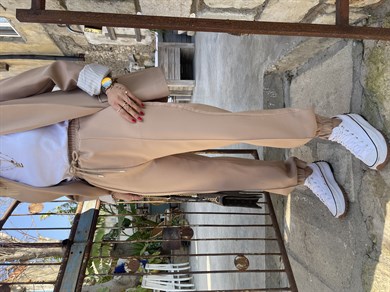 Camel Lastikli Pantolon