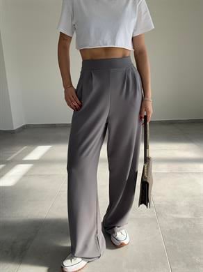 Celi Antrasit Esnek Kumaş Palazzo Pantolon