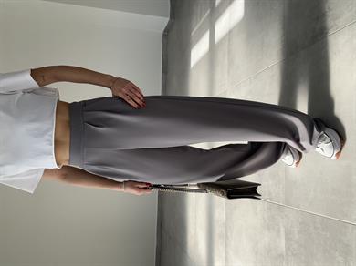 Celi Antrasit Esnek Kumaş Palazzo Pantolon