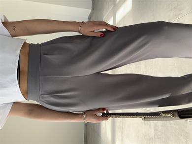 Celi Antrasit Esnek Kumaş Palazzo Pantolon