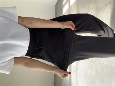 Celi Siyah Esnek Kumaş Palazzo Pantolon