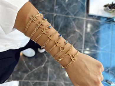 Çelik Bileklik H Harf