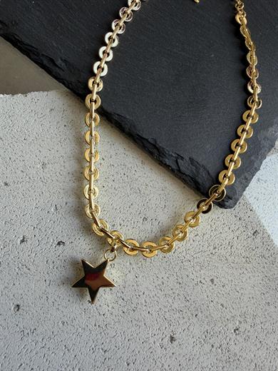 Çelik Gold Kolye 06
