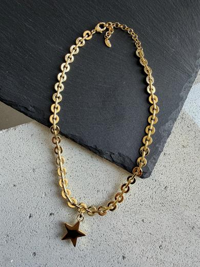 Çelik Gold Kolye 06