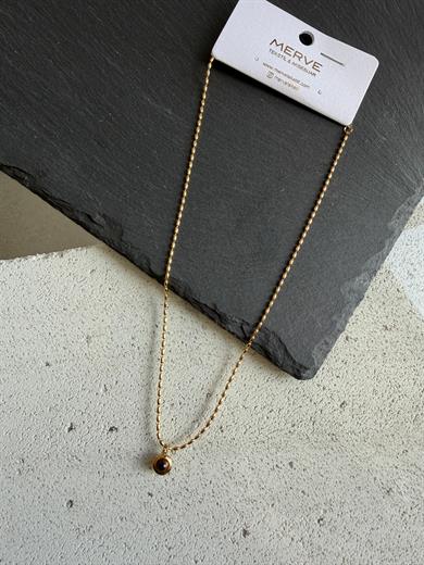 Çelik Gold Kolye 08