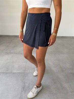 Comfort Lacivert Modal Şort Etek