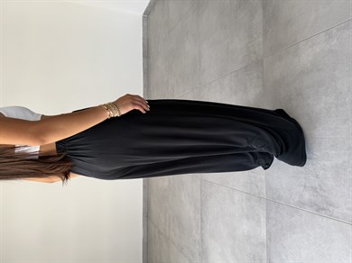 Comfort Siyah Pileli Bol Paça Pantolon