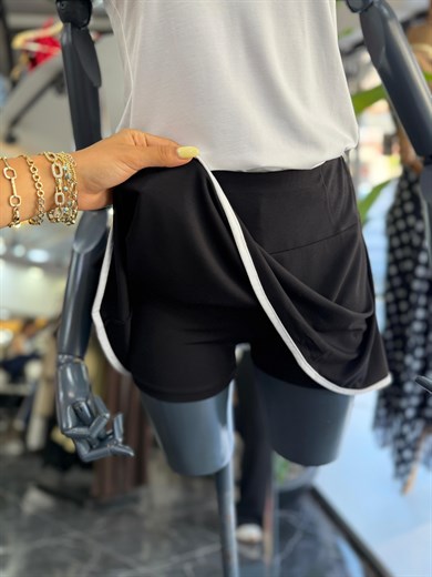 Comfort Siyah Tenis Etek