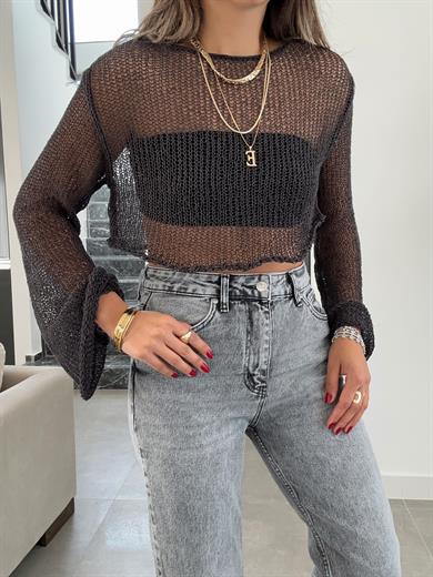 Daisy Füme Triko Crop