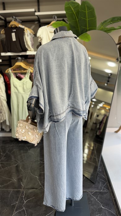 Denim Gömlek Pantolon Takım