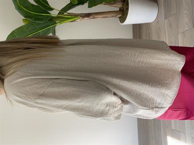 Düşük Omuzlu İşlemeli Gömlek