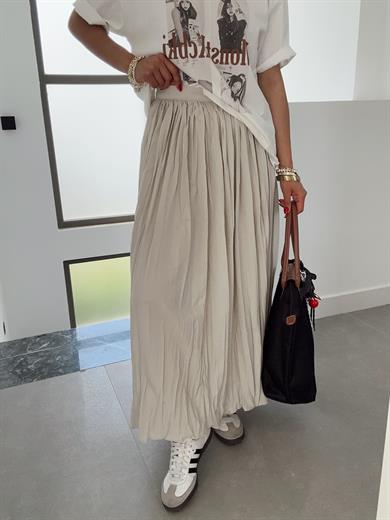 Ekru Baskılı Tişört