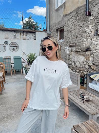 Ekru Cool Tişört