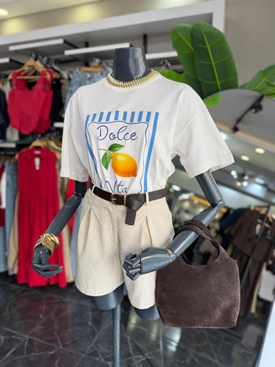 Ekru Dolce Limon Tshirt