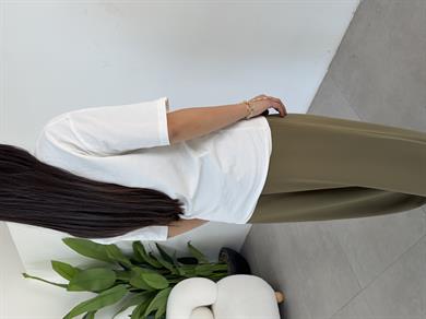 Ekru Kısa Kollu T-Shirt