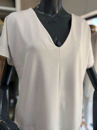 Ekru Modal Şortlu Tshirt Takım