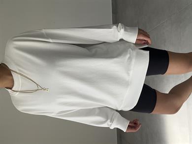 Ekru Rezerve Yanları Yırtmaç Detaylı Sweat