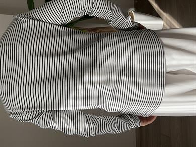 Ekru-Siyah Çizgili Basic